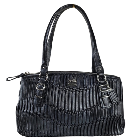 Vintage Coach Madison Gathered Leather Hobo Bag - Picture 2 of 9